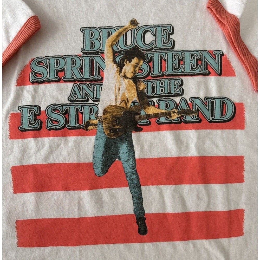 NWOT Crew Neck Bruce Springsteen E Street Band Born in The USA Tour Shirt LARGE